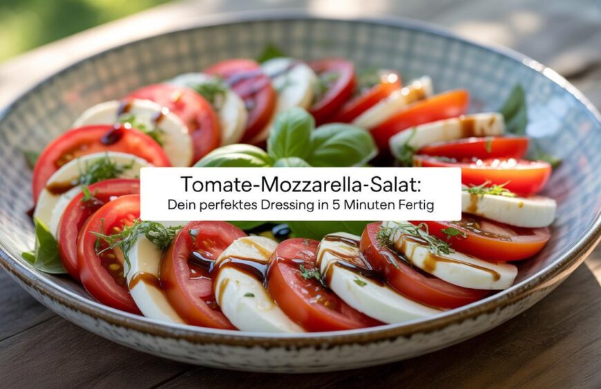 Tomate-Mozzarella-Salat: Dein perfektes Dressing in 5 Minuten fertig