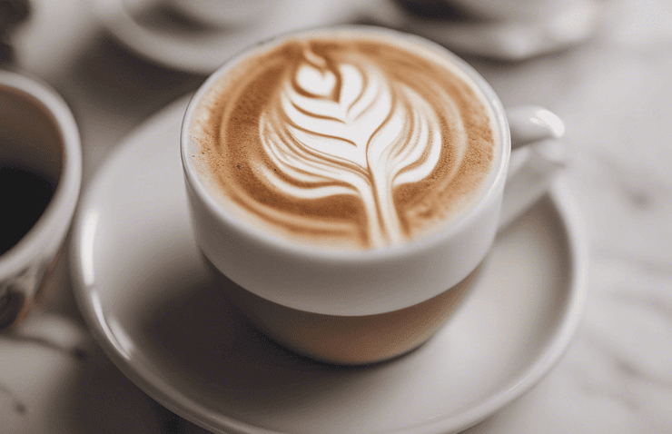 veganer milchschaum latte art