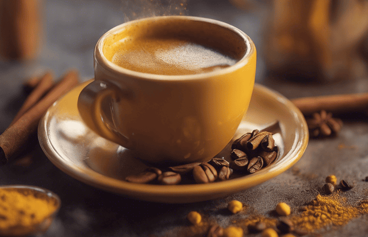 kaffee mit kurkuma und zimt verfeinern