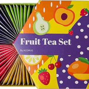 ACORUS Luxus Früchte Tee Set, 6 Geschmacksrichtungen