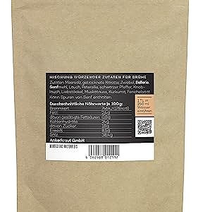 Ankerkraut Gemüsebrühe, 180g, 100% Natürlich, Zuckerfrei
