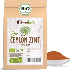 Achterhof Bio Ceylon Zimt Pulver, Premium Qualität (250g)