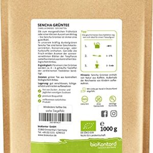 BIO Grüner Sencha Tee, 1000g, lose, bioKontor