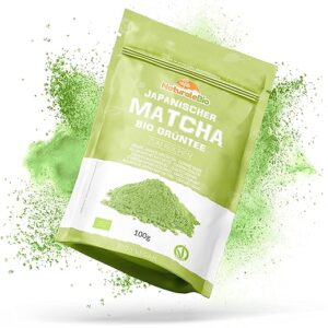 BIO Grüntee Pulver 100g, Japanischer Matcha, NaturaleBio
