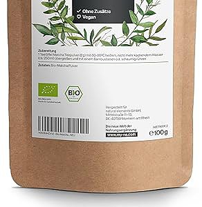Natural Elements Bio Matcha Pulver - 100g Premium Grünteepulver