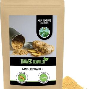 Alpi Nature Ingwerpulver (1kg), 100% naturrein, vegan