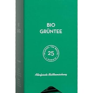 J. Hornig Bio Grüntee, Premium Pyramidenteebeutel, 25 Stück