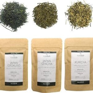 Japanisches Grüntee Probierset 3x20g, TeaClub
