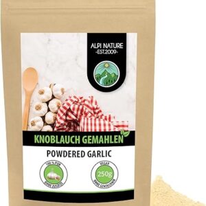 Alpi Nature Knoblauchpulver 250g, 100% naturrein, vegan