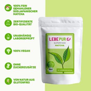 Lebepur BIO Matcha-Pulver Japan 100g – Premium-Qualität