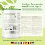 Matcha Pulver 210g - Latte mit Kokosmilch, Weizengras