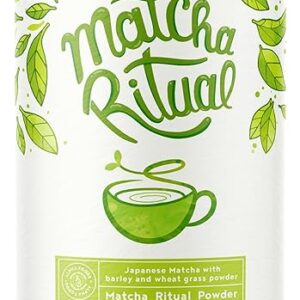 Matcha Pulver 210g - Latte mit Kokosmilch, Weizengras