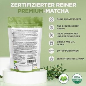 Naturale Bio Matcha Tee Pulver – Premium aus Japan