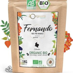 ORIGEENS BIO Arabica Kaffeebohnen 1kg, Kolumbien Fernando