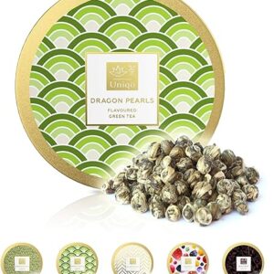 Tea Uniqo® Jasmintee Dragon Pearls - Grüntee Geschenkdose