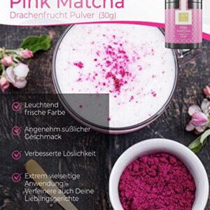 Tea Uniqo – Pink Matcha Tee Pulver, 100% natürlich