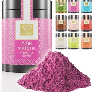 Tea Uniqo - Pink Matcha Tee Pulver, 100% natürlich