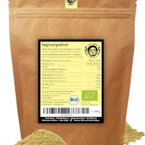 Uncle Spice BIO Ingwerpulver – 200g Premium Qualität