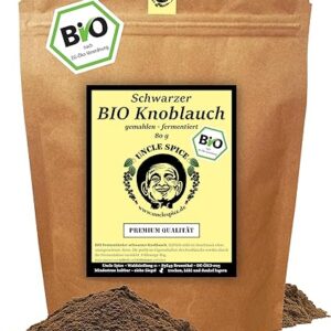 Uncle Spice BIO Schwarzer Knoblauchpulver 80g - SUPERFOOD
