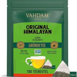 VAHDAM, Himalaya Grüner Tee (100 Pyramiden Teebeutel)