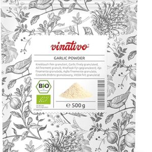 Vinativo Bio Knoblauchpulver, 500g, fein granuliert