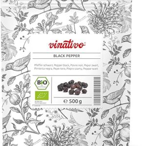 vinativo BIO Schwarzer Pfeffer ganz, 500g