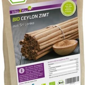 Vita2You Bio Ceylon Zimtpulver - 500g Premium Qualität