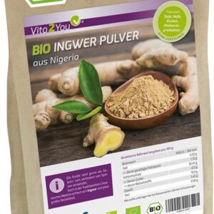 Vita2You Bio Ingwer Pulver 1kg - Naturbelassen