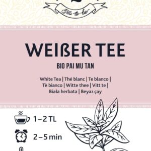 Bio Weißer Tee – Pai Mu Tan, 100g von Sarenius