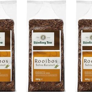 Bünting Tee Rooibos Sahne-Karamell, 200g, 3er Pack