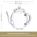 Creano Teeblumen-Mix Geschenkset mit Teekanne