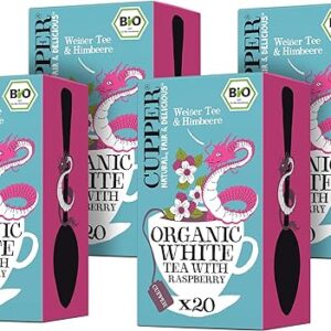 CUPPER Bio Weißer Tee & Himbeere, 4er Pack