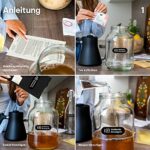 Kombucha Brauset mit Bio-SCOBY und Zubehör