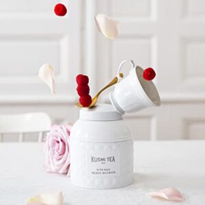 Kusmi Bio Weißer und Grüner Tee, Himbeere und Rose, 120g