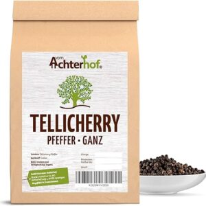 500g Tellicherry Pfeffer, Premiumqualität Indien