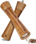 Akazienholz Salz- und Pfeffermühlen Set BVHOTO
