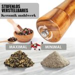 Akazienholz Salz- und Pfeffermühlen Set BVHOTO