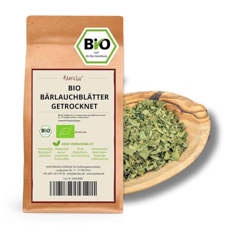 Bio Bärlauchblätter getrocknet 250g Kamelur