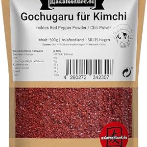Asiafoodland - Gochugaru für Kimchi, Chili Pulver, 500g