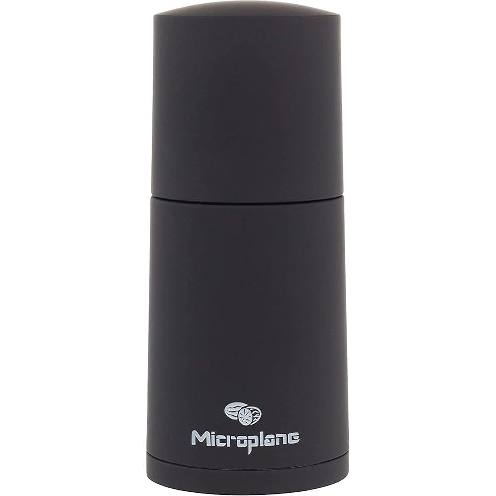 Microplane Gewürzmühle Schwarz für Muskatnuss