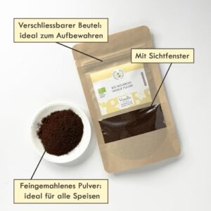 Bio Bourbon Vanillepulver aus Madagaskar