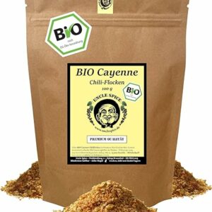 Uncle Spice BIO Cayennepfeffer Chiliflocken 100g - 15.000 Scoville