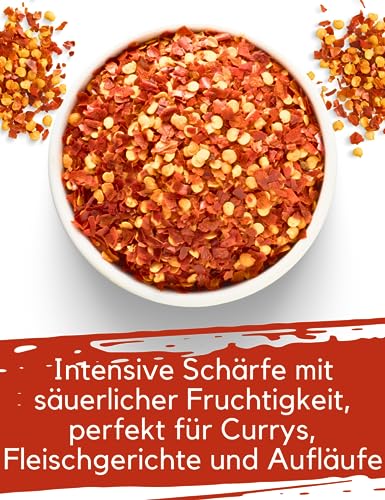 OmVeda BIO Chili geschrotet, SEHR SCHARF 100g