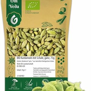 OmVeda BIO Kardamom 75g | Handverlesen | Premium