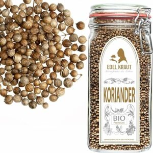 BIO Koriandersamen 450g im Premium Drahtbügelglas