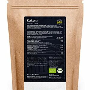 Bio Kurkuma-Pulver 1kg – 3% Curcumin Gehalt