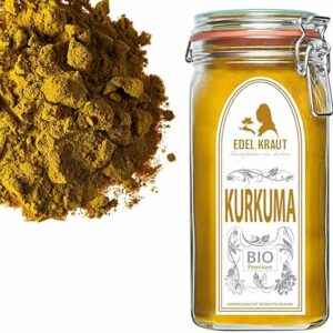 EDEL KRAUT BIO Kurkuma Pulver im Premium Glas, 750g