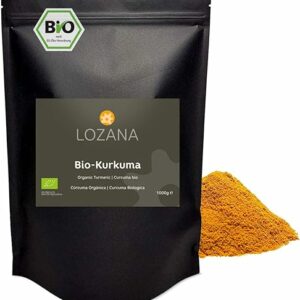 Lozana BIO Kurkuma Pulver, Premium Rohkost, 1 kg