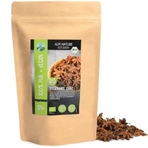 BIO Sternanis ganz, natürliche Kapseln 125g