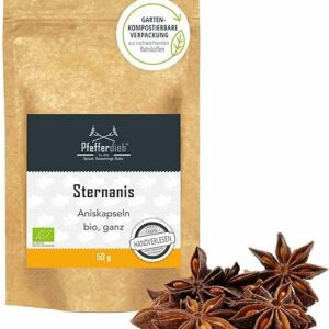 Pfefferdieb BIO Sternanis ganz, Premium Qualität, 50g